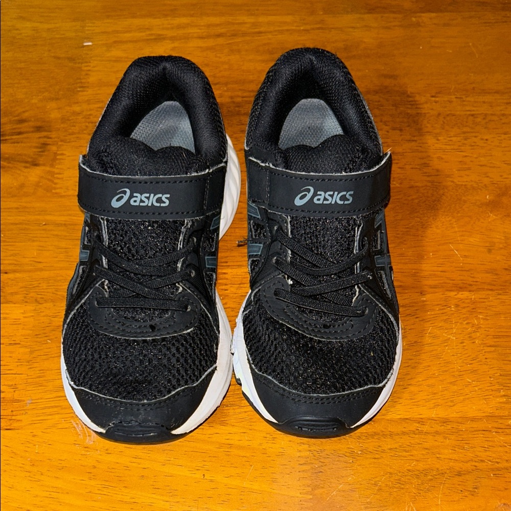 ASICS Kids Black and White Sneakers